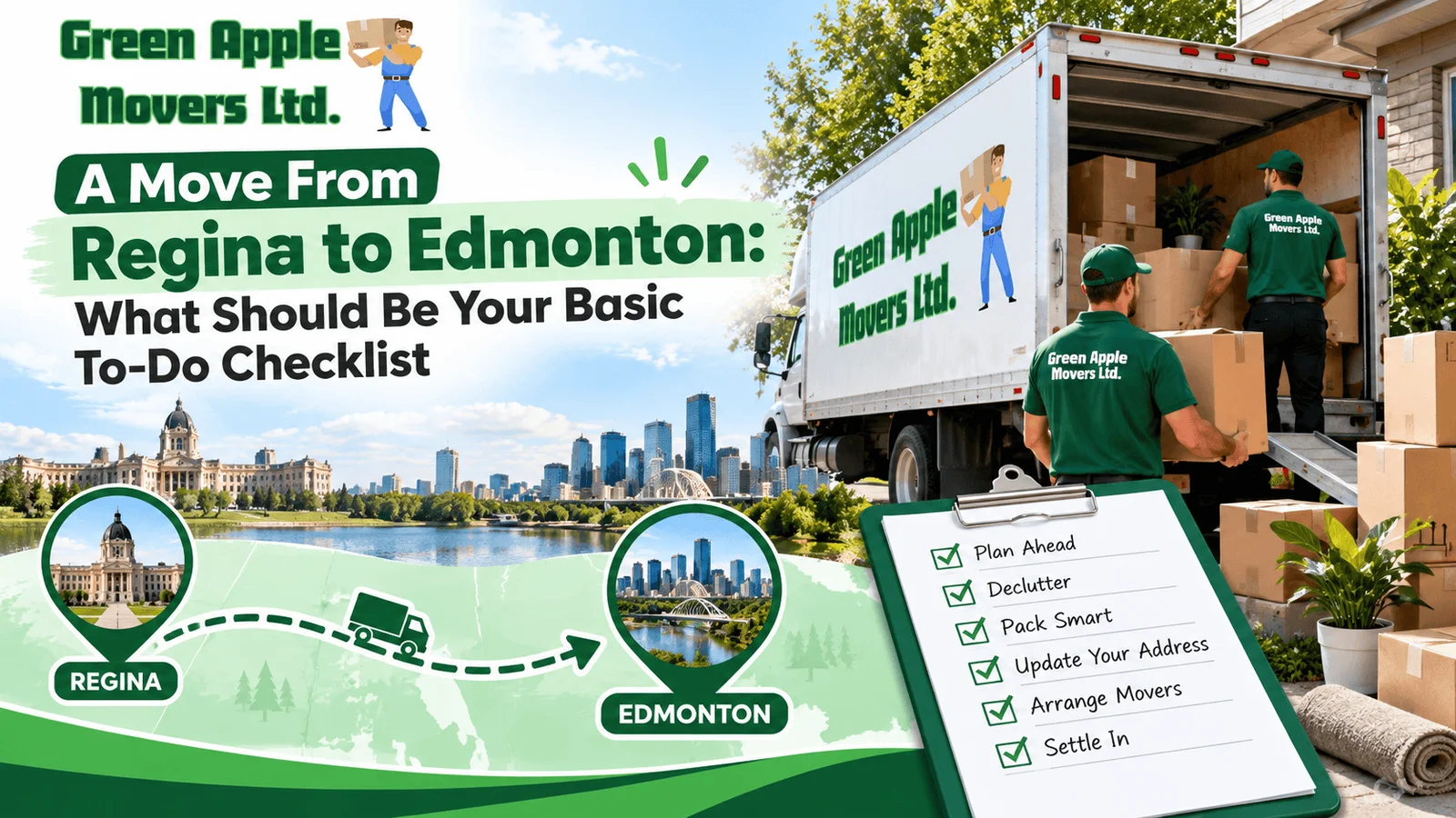 A Move From Regina to Edmonton: What Should Be Your Basic To-Do Checklist